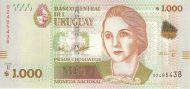 1000 Uruguayan Peso Banknote (Juana De Ibarbourou)