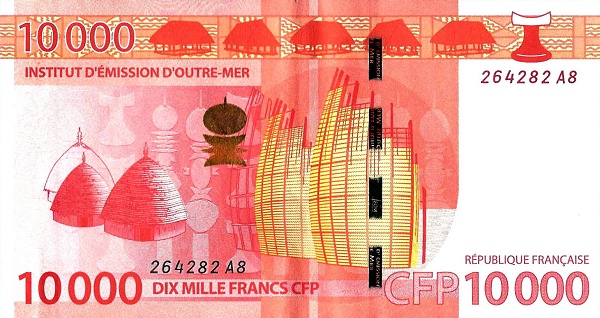 10000 Cfp Francs Banknote (Series 2014) (reverse)