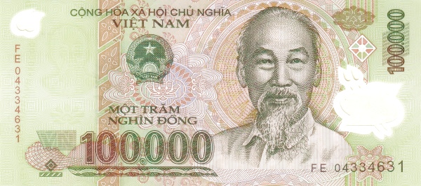 100000 Vietnamese Dong Banknote