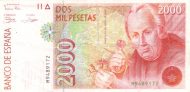 2.000 Pesetas ESP Banknote (Banco de España (Madrid Issue)) 1992