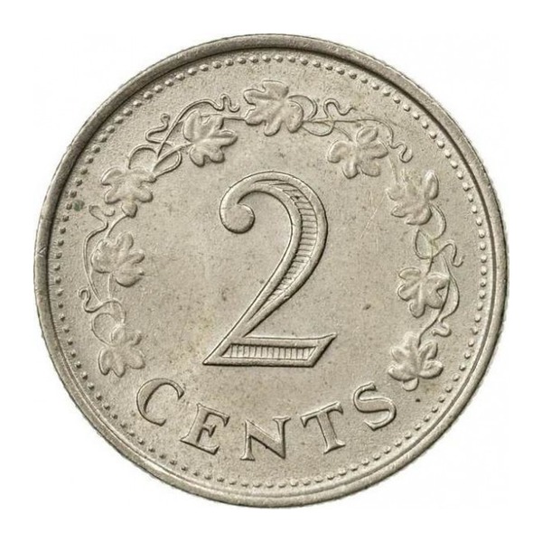 2 cents coin Malta (Penthesilea) (reverse)