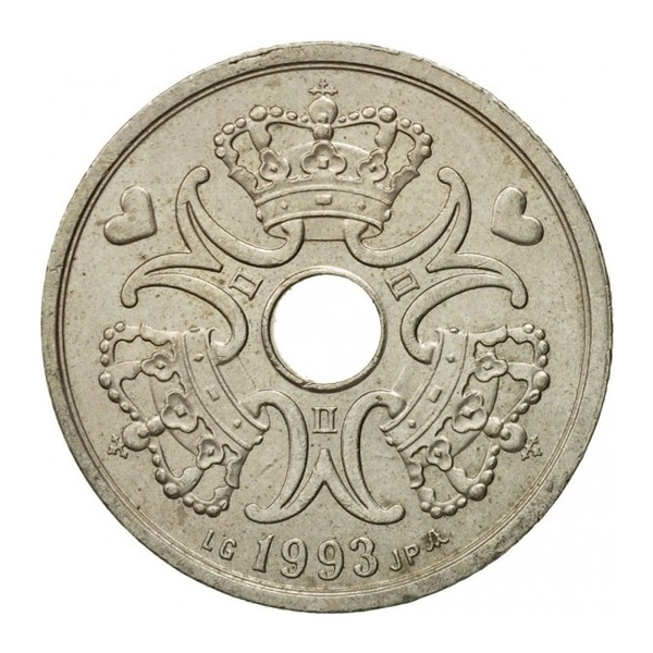 2 Danish Kroner coin