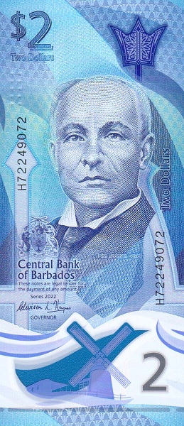 2 Dollars BRB Banknote (Standard Issue) 2022