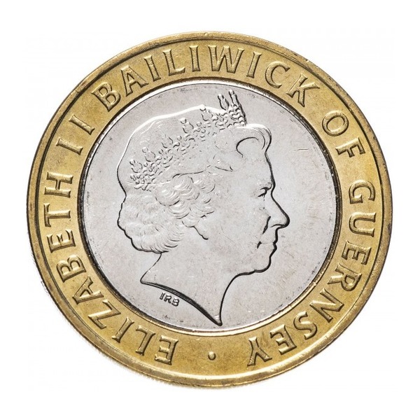 2 Guernsey Pounds coin