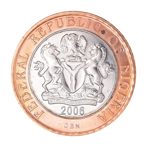 2 Naira coin (National Assembly Building, Bi-Metallic)