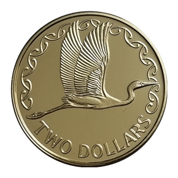 2 New Zealand dollars coin (reverse)