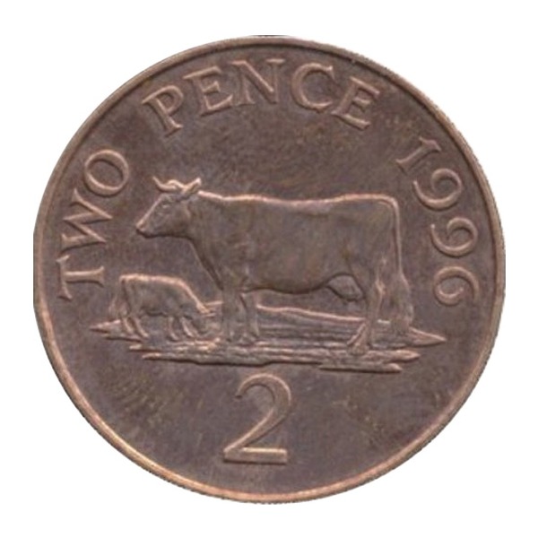 2 Pence coin Guernsey (reverse)