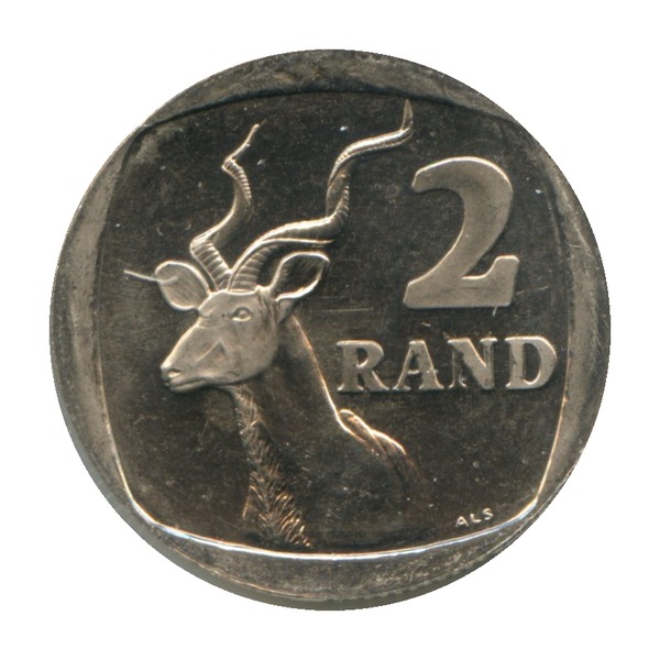 2 Rand coin (Greater Kudu) (reverse)