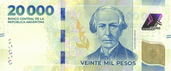 20.000 Pesos ARG Banknote (Standard Issue) 2024