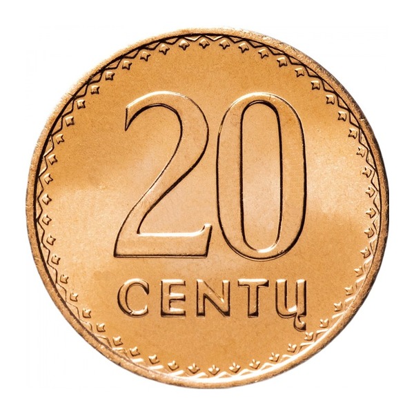 20 Centu coin Lithuania (reverse)
