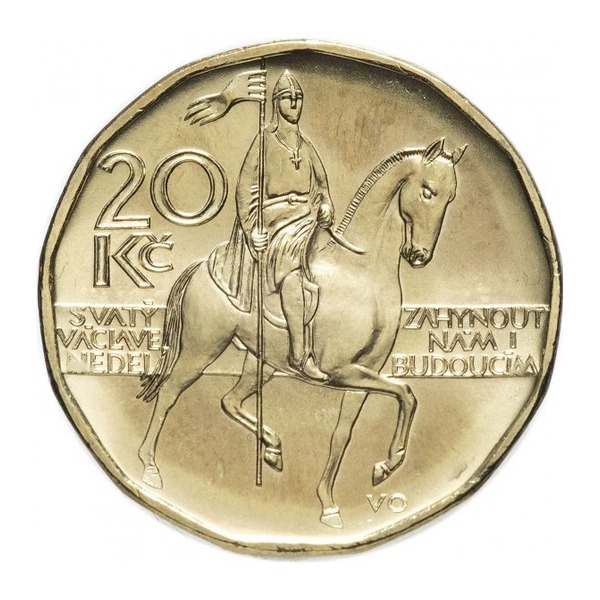 20 Czech Koruna coin (reverse)