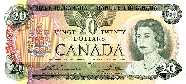 20 Dollars CAN Banknote (1979 Modified Design Issue) 1979