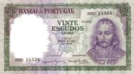 20 Escudos POR Banknote (Mid-20th Century Escudo Notes) 1960