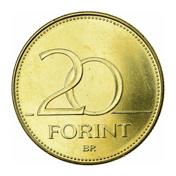 20 Hungarian Forints coin (reverse)