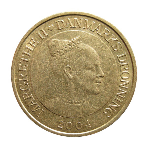 20 Kroner coin (Queen Margrethe II Portrait)