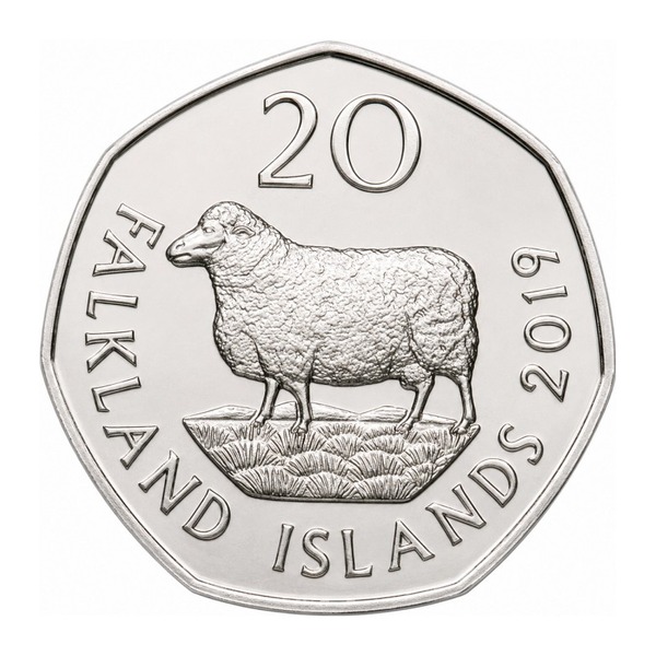 20 pence coin Falkland Islands (reverse)