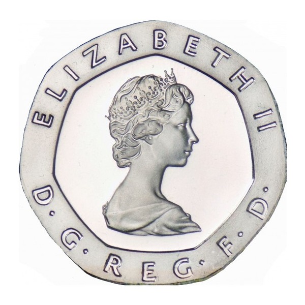 20 Pence Coin Great Britain (Tudor Rose)