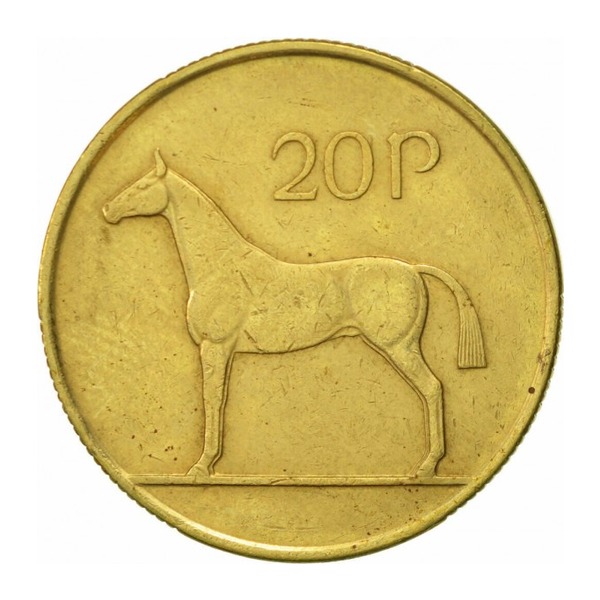 20 Pence coin Ireland (reverse)