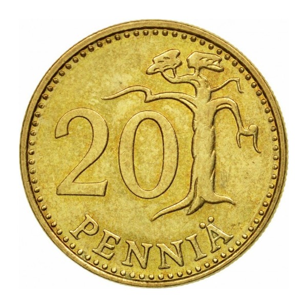 20 pennia coin Finland (reverse)
