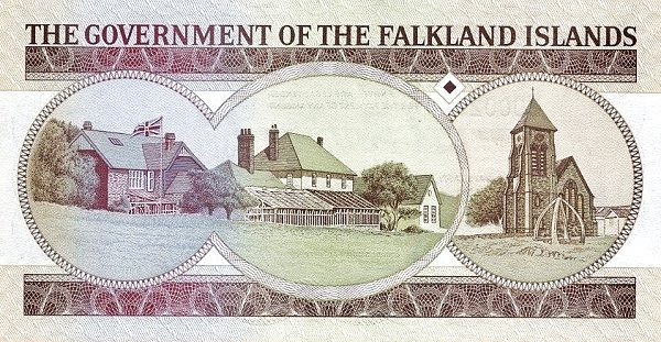 20 Pounds FLK Banknote (2005–2011 Issue) 2011 (reverse)