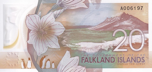 20 Pounds FLK Banknote (2025 'Charles III' Issue) 2025 (reverse)