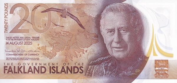 20 Pounds FLK Banknote (2025 'Charles III' Issue) 2025