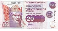 20 Pounds Sterling GBR Banknote (Clydesdale Bank Issue) 1997