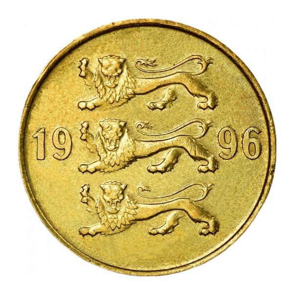 20 Senti coin Estonia (gold colored)