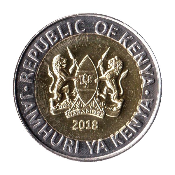 20 Shillings coin (African Bush Elephant, Bi-Metallic)