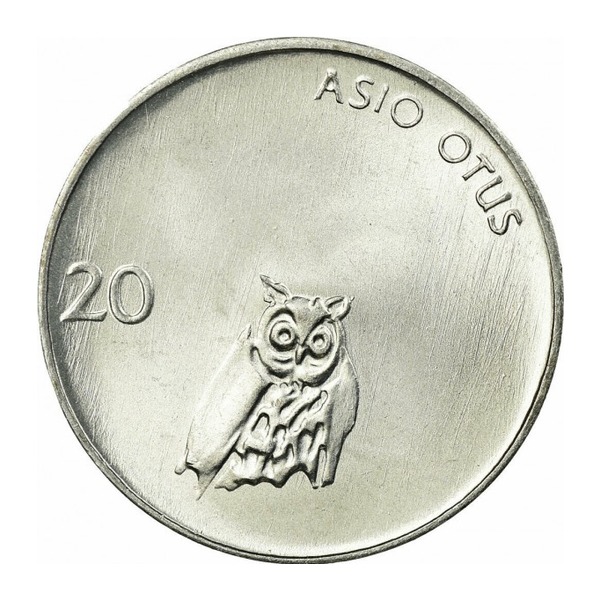 20 Stotinov coin Slovenia (reverse)