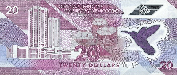 20 Trinidad And Tobago Dollars Banknote (reverse)