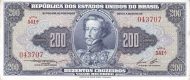 200 Brazilian Cruzeiros Banknote (Dom Pedro I Blue Type)