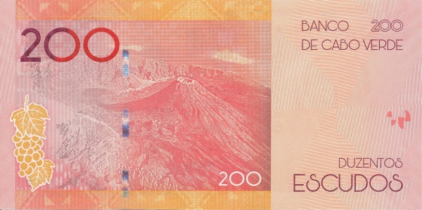 200 Cape Verde Escudo Polymer Banknote (Henrique Teixeira De Sousa) (reverse)
