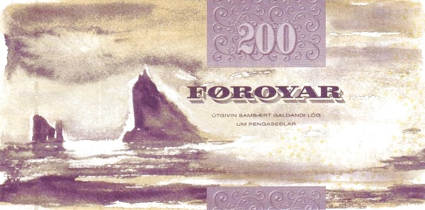 200 Faroese Kronur Banknote (Ghost Moth) (reverse)