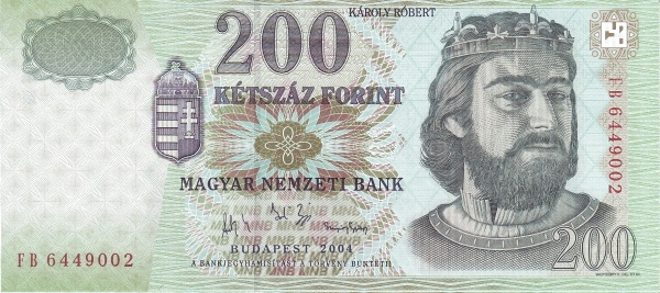 200 Forint HUN Banknote (Post-WWII Inflation / Stabilization) 2001-2007