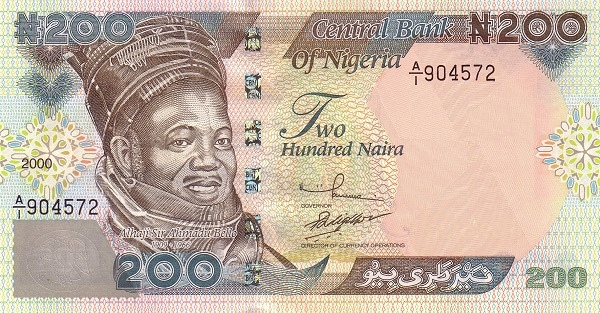 200 Nigerian Naira Banknote (Ahmadu Bello)
