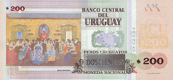 200 Uruguayan Peso Banknote (Pedro Figari) (reverse)