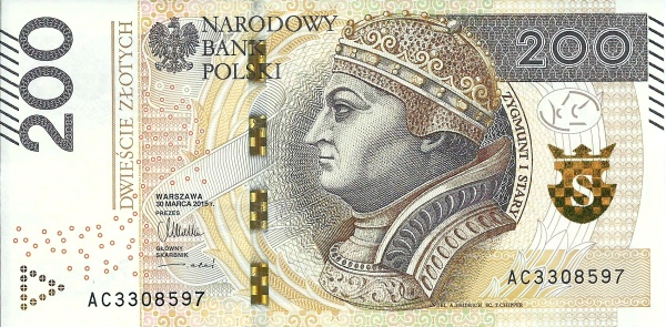 200 Złotych POL Banknote (PRL Period (People’s Republic of Poland)) 2015