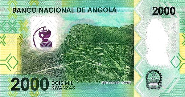 2000 Angolan Kwanza Banknote (Serra Da Leba) (reverse)