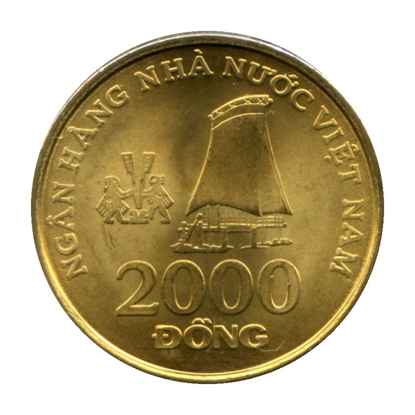 2000 Đồng coin (Rong House) (reverse)