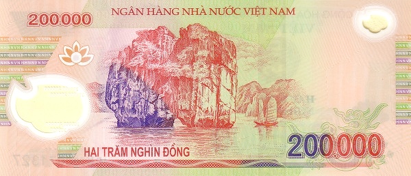 200000 Vietnamese Dong Banknote (reverse)