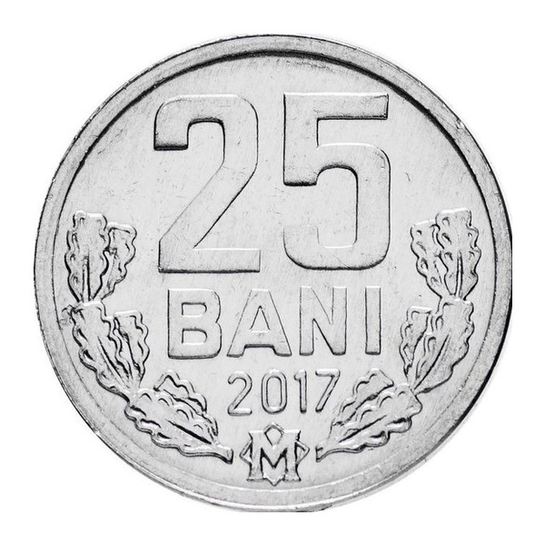 25 bani coin Moldova (reverse)