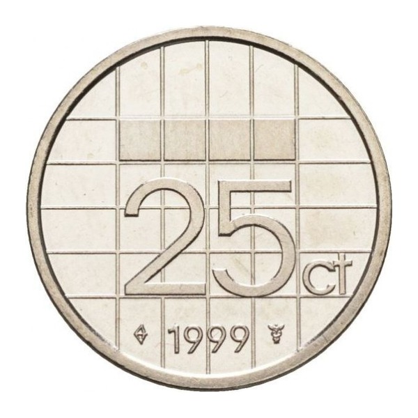 25 cent coin (Beatrix) (reverse)