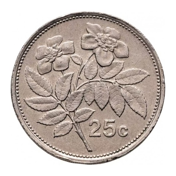 25 cents coin Malta (reverse)