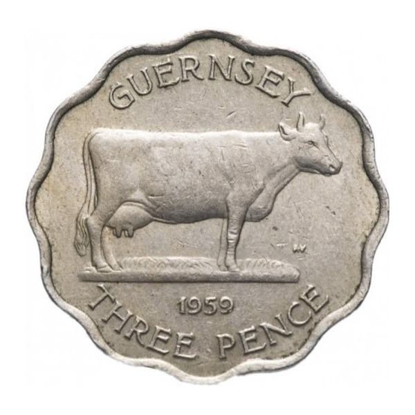 3 Pence coin Guernsey (reverse)