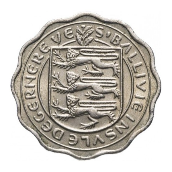 3 Pence coin Guernsey