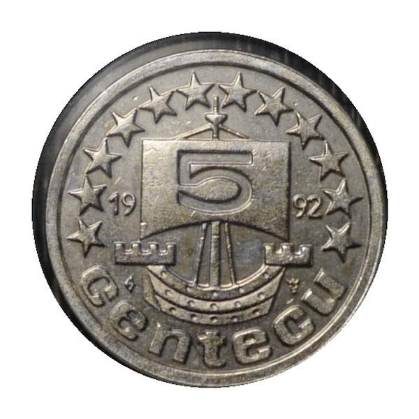 5 cent coin (Juliana) (reverse)