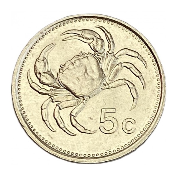 5 cents coin Malta (large type) (reverse)