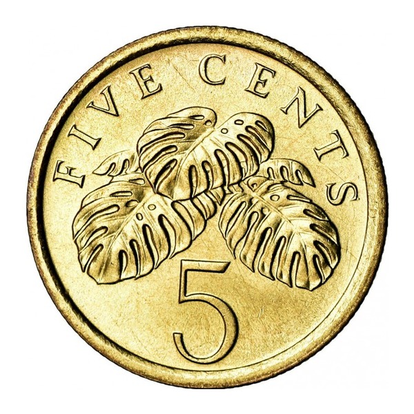 5 Cents coin Singapore (Second series) (reverse)