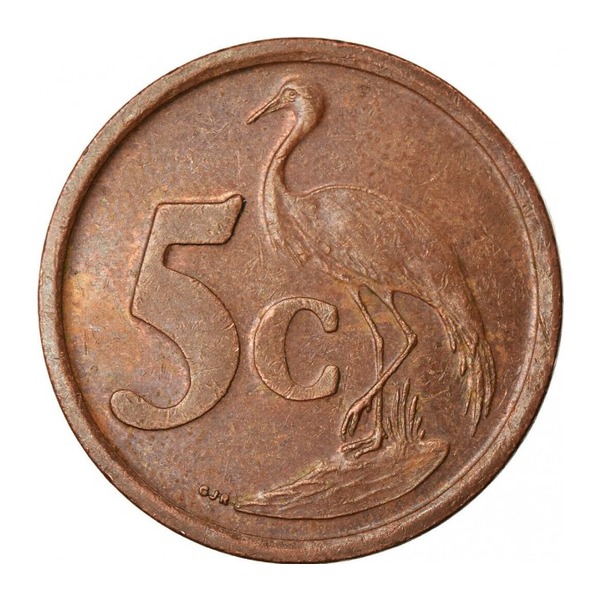 5 cents coin South Africa (nickel) (reverse)